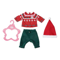 BABY BORN ZESTAW UBRANEK ŚWIĄTECZNYCH X-MAS OUTFIT DLA LALEK