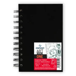 SZKICOWNIK NA SPIRALI 80 ARKUSZY CANSON A6