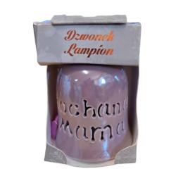 LAMPION DZWONECZEK CERAMICZNY LED ŚWIĄTECZNY KOCHANA MAMA