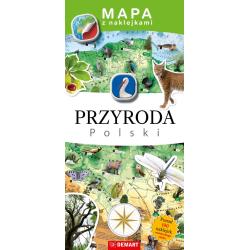 PRZYRODA POLSKI. MAPA Z NAKLEJKAMI