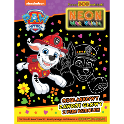 PSI PATROL. ODBLASKOWY ZAWRÓT GŁOWY Z PSIM PATROLEM. NEON. MOC KOLORÓW