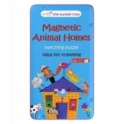 PUZZLE UKŁADANKA MAGNETYCZNA ZWIERZĘTA I ICH DOMU 3+