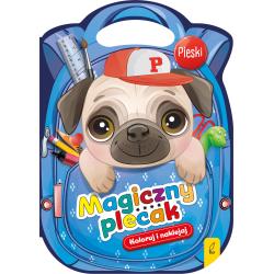PIESKI. MAGICZNY PLECAK. KOLORUJ I NAKLEJAJ