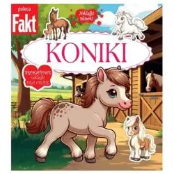 KONIKI. NAKLEJKI ISKIERKI. KOLOROWANKA Z NAKLEJKAMI