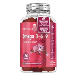 SUPLEMENT DIETY ŻELKI OMEGA 3-6-9 DLA DZIECI – 120 WEGAŃSKICH ŻELKÓW BEZ ŻELATYNY I LAKTOZY