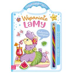 WSPANIAŁE LAMY MALOWANKA Z NAKLEJKAMI II GATUNEK