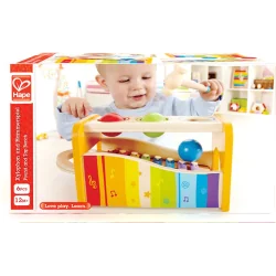 KSYLOFON HAPE POUND AND TAP BENCH Z PIŁECZKAMI DLA DZIECI 12M+