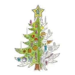 KOLOROWANKA 3D XXL CHOINKA ŚWIĄTECZNA DLA DZIECI KREATYWNA ZABAWA 3+