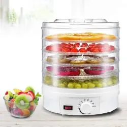 SUSZARKA SPOŻYWCZA GREENBLUE GB190 250W – DO GRZYBÓW, OWOCÓW I WARZYW Z REGULACJĄ TEMPERATURY