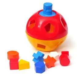 ZABAWKA EDUKACYJNA MĄDRA KULA SORTER KSZTAŁTÓW 11 ELEMENTÓW NINA 18M+