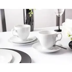 ZESTAW KAWOWY DLA 6 OSÓB MARIAPAULA AMORE 18 ELEMENTÓW – POLSKA PORCELANA KLASY PREMIUM II GATUNEK