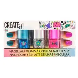LAKIER DO PAZNOKCI 3 KOLORY CREATIVE 3+