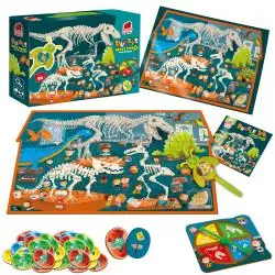 PUZZLE EDUKACYJNE 54 ELEMENTY DETECTIVE DINO MUSEUM ROTER KAFER 6+