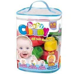 ZESTAW KLOCKÓW MIĘKKICH 48 ELEMENTÓW DLA DZIECI CLEMENTONI 6M+