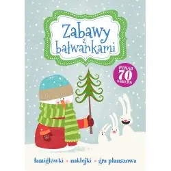 ZABAWY Z BAŁWANKIEM. ŁAMIGŁÓWKI, NAKLEJKI, GRA PLANSZOWA