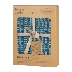 POŚCIEL BAWEŁNIANA TERRA COLLECTION PALERMO NIEBIESKA 160X200