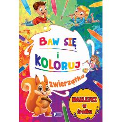 ZWIERZĄTKA. BAW SIĘ I KOLORUJ. KSIĄŻECZKA Z NAKLEJKAMI