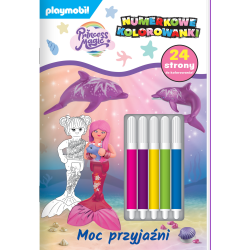 MOC PRZYJAŹNI. PRINCESS MAGIC. NUMERKOWE KOLOROWANKI