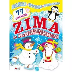 ZIMA Z BAŁWANKIEM NAKLEJ WYTNIJ POMALUJ Jolanta Czarnecka - AWM