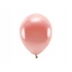 BALONY ECO METALIZOWANE RÓŻOWE ZŁOTO 26 CM 10 SZTUK