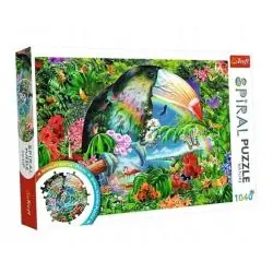 PUZZLE SPIRALNE TROPIKALNE ZWIERZĘTA 1040 ELEMENTÓW TREFL 12+