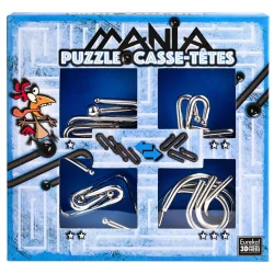 ŁAMIGŁÓWKI METALOWE PUZZLE MANIA ZESTAW 4 SZTUKI 7+