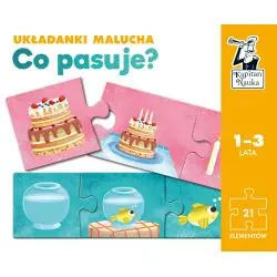 PUZZLE KAPITAN NAUKA UKŁADANKI MALUCHA CO PASUJE EDGARD 1+