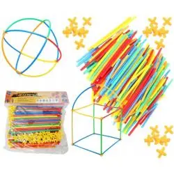 KLOCKI KONSTRUKCYJNE MAŁYCH GENIUSZY SŁOMKI 220 ELEMENTÓW ASKATO 3+