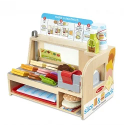 DREWNIANY BAR KANAPKOWY Z AKCESORIAMI MELISSA & DOUG 3+