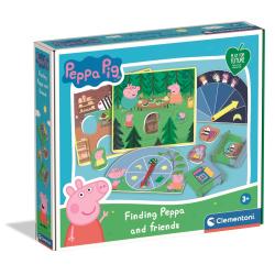 ŚWINKA PEPPA ZNAJDŹ PEPPĘ I PRZYJACIÓŁ GRA PLANSZOWA CLEMENTONI 3+