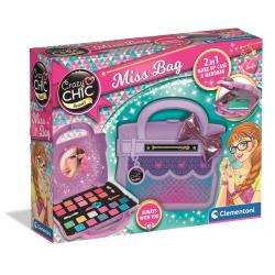 CRAZY CHIC MISS TOREBKA TOALETKA ZESTAW DO MAKIJAŻU DLA DZIEWCZYNEK CLEMENTONI 6+