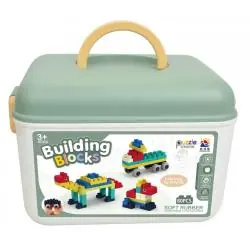 KLOCKI KONSTRUKCYJNE MEGA CREATIVE JUNIOR SOFT 80 ELEMENTÓW W WALIZCE 3+