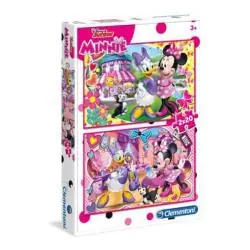 PUZZLE MYSZKA MINNIE SZCZĘŚLIWY POMOCNIK 2X20 ELEMENTÓW CLEMENTONI 3+