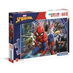 PUZZLE 60 ELEMENTÓW MAXI SUPERCOLOR SPIDER-MAN CLEMENTONI 4+
