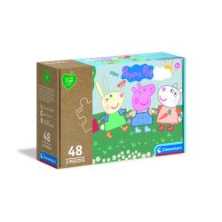ŚWINKA PEPPA PUZZLE 3W1 PLAY FOR FUTURE – EKOLOGICZNE PUZZLE DLA DZIECI Z RECYKLINGU 4+