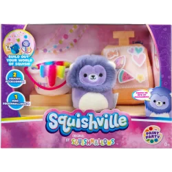 SQUISHVILLE SQUISHMALLOWS PAINT PARTY MASKOTKA MINI LEW PRACOWNIA PLATYCZNA