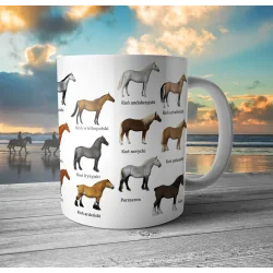 KUBEK CERAMICZNY KONIE RASOWE 300 ML