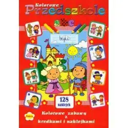 KOLOROWE PRZEDSZKOLE KOLOROWE ZABAWY Z KREDKAMI I NAKLEJKAMI