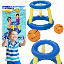 DMUCHANY ZESTAW DO GRY W KOSZYKÓWKĘ BESTWAY