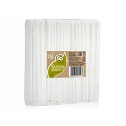 SŁOMKI PAPIEROWE SHAKE GRUBE W OSŁONCE EKO 200 SZT. BIODEGRADOWALNE