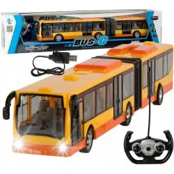 MIEJSKI AUTOBUS PRZEGUBOWY ZDALNIE STEROWANY 44CM RC LED 3+