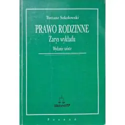 PRAWO RODZINNE ZARYS WYKŁADU