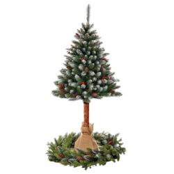 CHOINKA SZTUCZNA ZDOBIONA NA PNIU 150CM - Lupico