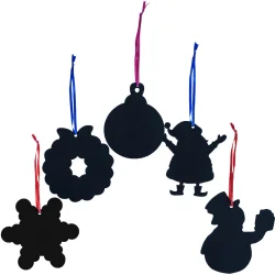 OZDOBNE ZAWIESZKI ŚWIĄTECZNE DO ZDRAPYWANIA 3SZT ARPEX