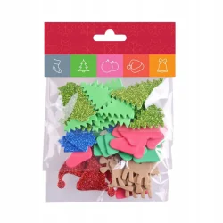 ZESTAW PIANKOWYCH OZDÓB ŚWIĄTECZNYCH DO DEKORACJI ARPEX