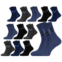 SKARPETY MĘSKIE BAWEŁNIANE WOSOKIE ROZMIAR 43-46 5 PAR
