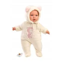 LALKA BOBAS JULIA 42 CM Z MIĘKKIM BRZUSZKIEM LLORENS RĘCZNIE WYKONANA W HISZPANII