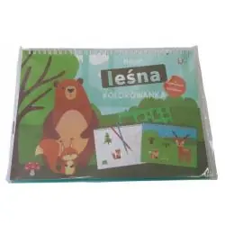 LEŚNA POLANA. KOLOROWANKA Z SZABLONAMI 3+