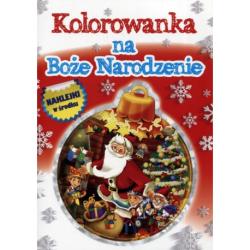 KOLOROWANKA NA BOŻE NARODZENIE Z NAKLEJKAMI