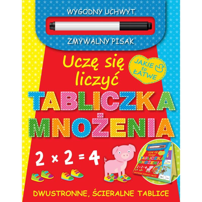 UCZĘ SIĘ LICZYĆ TABLICZKA MNOŻENIA DWUSTRONNE ŚCIERALNE TABLICE - Wilga UCZĘ SIĘ LICZYĆ TABLICZKA MNOŻENIA DWUSTRONNE ŚCIERALNE TABLICE - Wilga